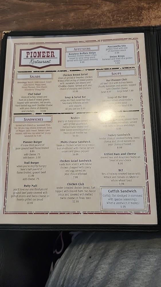 Pioneer Restaurant Menu image 3