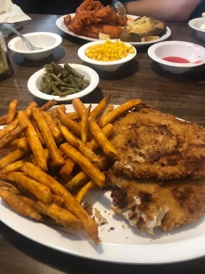 Seasoned Fries and Chicken